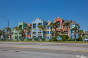 The Dawn Condominiums across the street