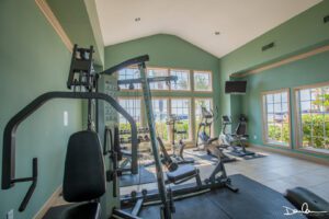 A gym at The Dawn Condominiums